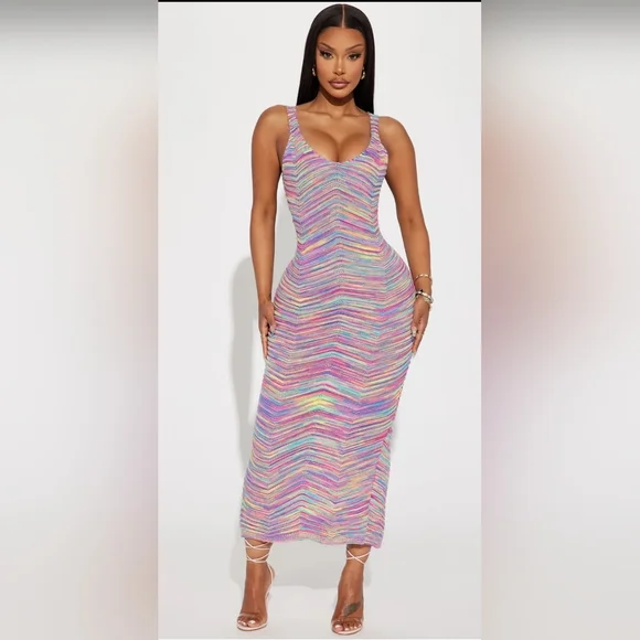 Fashion Nova | Dresses | Fashion Nova Rich Splash Maxi Dress | Poshmark